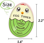 Lasubst Egg Timer for Boiling Eggs that Changes Color When Done, Green