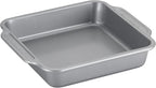 Farberware Nonstick Steel Bakeware Set with Cooling Rack, Baking Pan and Cookie Sheet Set with Nonstick Bread Pan and Cooling Grid, 10-Piece Set, Gray
