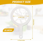 Fine Mesh Strainer with Handle, 80 Mesh, Plastic Juice Strainer after Juicing, Small Colander for Kitchen, Nylon Fine Sieve for Soy/Nut Milk, Yogurt, Coffee, Honey, Food, Tea Leaf Filter