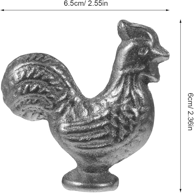 Garneck 2pcs Reusable Cast Iron Chicken Cooking Tool for Natural Iron Supplement for Vegans Athletes Anemia Support Cooking Accessory for Healthy Meals