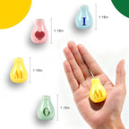 Renmxj 5 Pcs Mini Fridge Magnets, Cute Mini Ceramic Vase with Artificial Flowers, Tiny Pots Plant Vase for Kitchen Refrigerator Office Locker Decor, for Mom