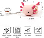 Axolotl Tea Infuser Tea Strainers For Loose Tea Silicone Tea Infusers Loose Leaf Tea Steeper Fun Kitchen Gadgets Axolotl Gifts