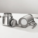 4 Cups Food-Grade Thickened Stainless Steel Moka Pot - Non-Coated Italian Greca Espresso Maker 200ml (6.8oz), Manual Stovetop Coffee Maker with Safety Valve, Suitable for all Types of Hobs