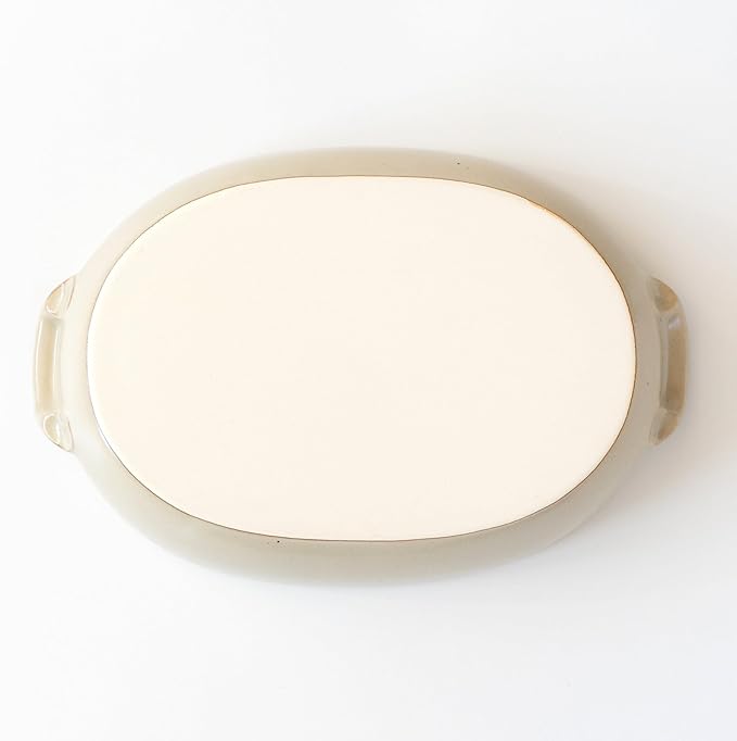 Banko Ware Au Gratin Dish, Large, Diameter Approx. 11.8 inches (30 cm), Heat Resistant, Pottery, Oven Safe, Direct Fire, Microwave, Dishwasher Safe, Beige, Made in Japan