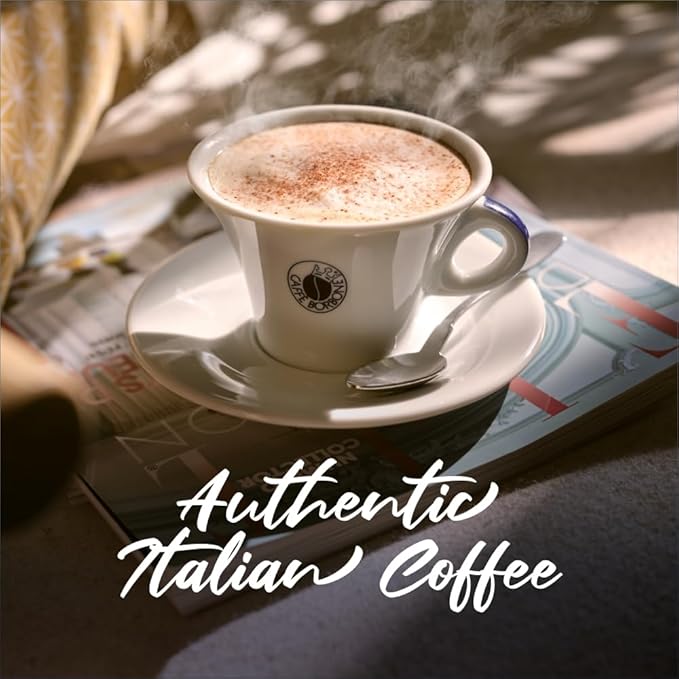 Caffè Borbone, Whole Bean Coffee Blend, Crema Superiore, Medium Roast, Roasted and Freshly Packaged in Italy, 2.2 Pound Bag (Pack of 2)