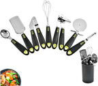 Stainless Steel Kitchen Gadgets Set Baking Tools 7pcs Utensils White Cheese Grater Can Opener