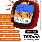 Multifunctional Digital Thermometer for Cooking,Food Thermometer+Thermometer Alarm+Kitchen Timer,Large Color Screen,Instant Read,Fast Response,grill bbq accessories,Kitchen Oven Meat Thermometer-DMT01