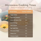 Silicone Multi-Steamer Made in Korea Microwave Steamer for Cooking & Reheating –BPA-Free Flexible & Durable (Maple Red, 40.58 fl oz)