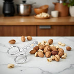 2Pcs Nut Crackers Nuts Pistachio Sheller Opener Kitchen Tools Stainless Steel Nutcracker Multi-Function Walnut Pine Sheller Opener Specialty Gadgets