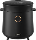 Compact Mini Rice Cooker Small Kitchen 3-Cup (Uncooked) / 6-Cup (Cooked), Non Stick Ceramic Inner Pot Rice Maker, 24H Timer Delay, Auto Keep Warm, 9 Functions Multicooker For Brown Rice, Steam, Soup