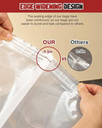 Turkey Brine Bag, 26"×22", 2 Pack, Extra Large Brining Bags for Thanksgiving Turkey, Chicken, Beef, Fish, Pork - Holds up to 35lbs, Double Zipper Heavy Duty Brine Bag with 2 Cotton Strings & Clips