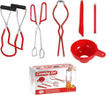 6PCS Canning Supplies Canning Kit, Canning Essentials Set, Canning Supplies Essentials Boxed Set Canning Supplies Starter Kit Included Canning Jar Lifter Canning Funnel Bubble Popper