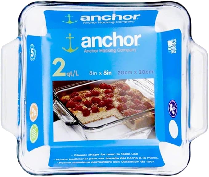 Anchor Hocking Oven Basics Casserole Dish 2 Quart Clear