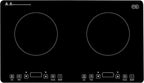 OMEO Portable Double Induction Cooktop 2 Burner Electric Cooktop, Touch Control 110V Induction Cooker with Safety Lock, Pause, Auto Shutoff Timer Setting, 9 Heating Level and Overheating Protection
