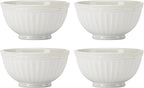 Lenox 897388 French Perle Groove 12-Piece Dinnerware Set, Service For 4