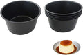Muffin Pan Individual, 6Pcs Jumbo Muffin Tin Set, Nonstick Round Cupcake Pan for Baking Muffins, Popover, Egg Tarts, Quiche - Carbon Steel, Black
