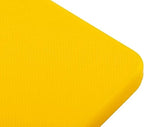 TrueCraftware- 20" X 15" X 1/2” Cutting Board for Kitchen Yellow Color Plastic- Durable Color Coded Kitchen Cutting Board Chopping Board Non Slip Cutting Mat for Meat Vegetables Dishwasher Safe