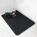 AMOAMI-Dish Drying Mats for Kitchen Counter-Silicone Dish Drying Mat-Kitchen Dish Drying Pad Heat Resistant Mat-Kitchen Gadgets Kitchen Accessories Kitchen Small Appliances(16" x 24", BLACK)