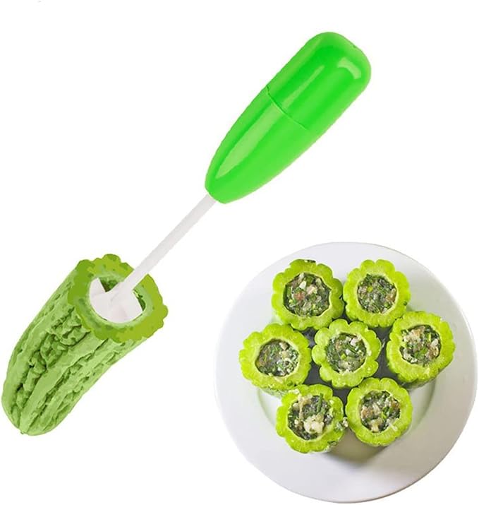 Veggie Corkscrew,Hollow-Out Veggie Drill,4 Sizes Replaceable Head Vegetable Spiral Cutter Digging Tool Kitchen Gadget,Easy Remove The Seeds Of Your Veggies & Fruits