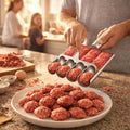 4-in-1 Meatball Maker Tool, 304 Stainless Steel Meatball Scoop & Mold, Makes 4 Uniform Meatballs at Once, Nonstick Release, Dishwasher Safe, for Pasta, Soup, Meal Prep & Party Appetizers