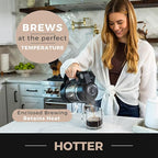 Vinci Breakfast Beverage Bundle: Hands-Free Electric Citrus Juicer & Micro Cafe K-Cup Brewer – Automatic Orange Squeezer Machine Plus Compact Single Serve Coffee Maker perfect for Coffee & Juice