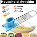 Multifunctional Vegetable Cutter Shredder Cutter Slicing Cutting Fruit Melon Peeler (Orange)