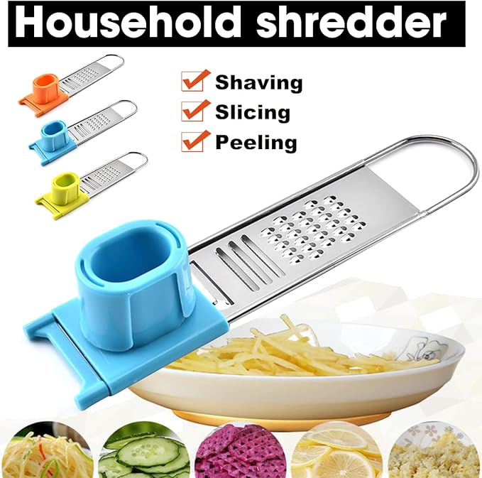 Multifunctional Vegetable Cutter Shredder Cutter Slicing Cutting Fruit Melon Peeler (Green)