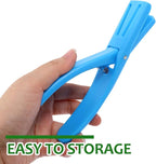 Yardwe Crawfish Sheller and Shrimp Deveiner Tool Blue Shell Removal Gadget for Quick Crawfish Peeling and Tail Shelling Kitchen Specialty Tool for Home Cooking