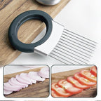 Onion Holder for Slicing, Stainless Steel Onion Slicing Rack, 2026 Upgraded Slicer, Lemon Slicer Vegetable Cutter, Home Kitchen Tools, Fruit, Lemon Slice Aids (1pc)