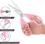 Gifts for Women, Mom, Wife, Her - Couple, Happy Birthday, Wedding Gifts, Christmas Day, Housewarming Gifts, iBayam Kitchen Scissors Heavy Duty Meat Poultry Shears Dishwasher Safe, Pink Stuff