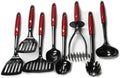 Chef Craft Select Nylon Kitchen Tool and Utensil Set, 8 Piece Set, Red