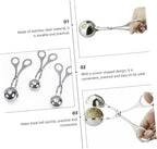 Stainless Steel Meatball Maker 3-Piece Set Kitchen Gadget Meatball Scoop Tool for Easy Food Preparation for Home Cooking and Fish Ball Making