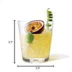 TOSSWARE RESERVE 12oz Stacking Double Old Fashioned, SET OF 4, Premium Quality, Tritan Dishwasher Safe & Heat Resistant Unbreakable Plastic Old Fashioned Glasses, Clear (Pack of 2)