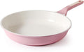 SENSARTE Nonstick Ceramic Frying Pan 11-Inch, Healthy Non Toxic Skillet, Induction Compatible Omelet Pan with Heat Resistant Handle, PFAS-Free, Pink