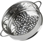 BinaryABC Stainless Steel Dumpling Steamer Basket for Pot,26cm Steamer Insert for Food Veggie Rice Noodle Roll (10.23INCH)