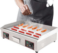 30-Inch Electric Grill Commercial Electric Grill Nonstick Electric Grill Plate Teppanyaki Flat Top Grill Stainless Steel Adjustable Temperature Control 122°F-572°F 3000 W