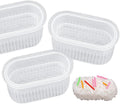 3 Pack Rice Ball Mold, Sushi Mold Diy Sushi Cooking Tools For Japanese Boxed Meal Children Bento,Kitchen Tools Sushi Plates Rice Ball Mold Non Stick Sushi Rice Making Kit (Transparent, Warship)