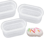 3 Pack Rice Ball Mold, Sushi Mold Diy Sushi Cooking Tools For Japanese Boxed Meal Children Bento,Kitchen Tools Sushi Plates Rice Ball Mold Non Stick Sushi Rice Making Kit (Transparent, Warship)