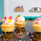 CAKETIME Mini Muffin Pan 24 Mini Cupcake Pans Silicone Molds Food Grade Silicone Muffin Pans for Baking Pack of 2