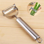 3-in-1 Vegetable Peeler with Julienne Slicer & Potato Eye Remover | Ultra Sharp Stainless Steel Blade | Ergonomic Anti-Slip Handle | Heavy Duty Kitchen Peeler