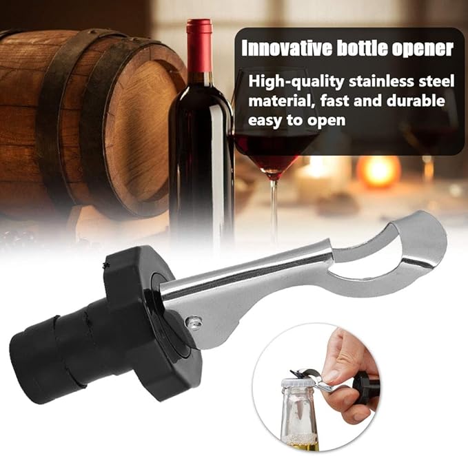 Tyenaza Wine Stopper, 10PCS Silicone Press Wine Bottle Stoppers Leakage‑Proof Vacuum Sealed Plug Bar Kitchen Tools
