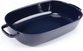 4.5 Quart Ceramic Baking Dish,Serving Bakeware for Casserole,Lasagna,Gratin,Broiling,Roasting,and Baking.Large Deep 14x10x3.11 inches Pan,Safe for Oven Microwave Refrigerator Disinfection Cabinet and