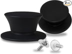 Lerykin Replacement Silicone Knobs for Pot Lid, Soft Universal Pan Lid Handles - Heat Resistant and Non-Slip Holding Handle Knobs for Kitchen Cookware Lids and Covers - Dishwasher Safe (2 Pack)