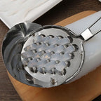 SOLUSTRE Vegetable Grater Multi-Functional Food Scraper Tool Stainless Steel Jelly Scraper for Kitchen Use with Hanging Hole Lightweight and Portable 6.10X3.85X1.73 Inches