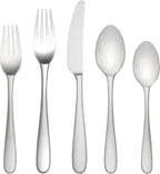 Lenox Stratton Flatware Set, Silver, 65 Piece