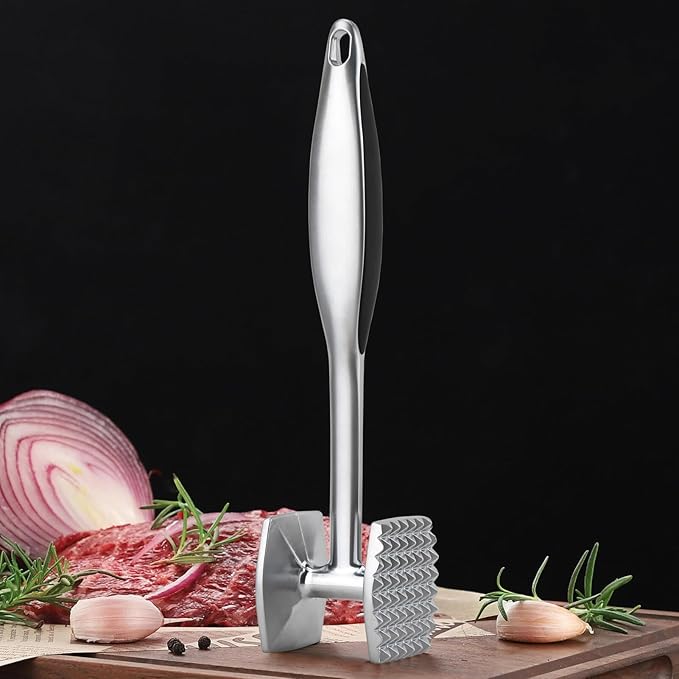 Meat Tenderizer Kitchen Mallet Hammer Tool Manual Pounder For Tenderizing Chicken Steak Beef Poultry