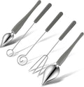 5 Piece Chocolate Dipping Tool Candy Making Supplies for Easy Candy Making and Decorative Plating, Stainless Steel Decorating Spoons for Decorative Plates Cake Coffee, Dipping Fork Spoons