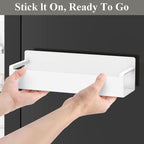 HuggieGems 4 Pack Magnetic Spice Rack Organizer for Refrigerator and Oven, White Fridge Organizers and Storage for Kitchen
