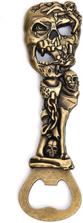 Beer Bottle Opener Skull with Spider，Cool Bottle Opener for Bar Tool, Soda and Beer Cap Remover, Cool & Fun Gadget