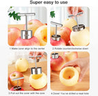 2PCS New Stainless Steel Vegetable Drill Fruit Corer Remover Veggie Corers With 2 Sizes for Coring and Hollowing Out Zucchini, Potatoes, Carrot, Apple, Eggplants, Tomatoes, Bell Peppers, Easy to Use